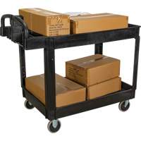 Chariot utilitaire, 2 tiers, 25-5/8" x 33-1/2" x 43-3/4", Capacit&eacute; 550 lb Absolute Business Supply