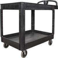 Chariot utilitaire, 2 tiers, 25-5/8" x 33-1/2" x 43-3/4", Capacit&eacute; 550 lb Absolute Business Supply