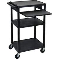 Chariot utilitaire &eacute;lectrique, 3 tiers, 24" x 42" x 18", Capacit&eacute; 300 lb Absolute Business Supply