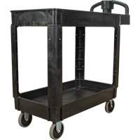 Chariot utilitaire, 2 tiers, 17-1/8" x 33-1/2" x 37-5/8", Capacit&eacute; 550 lb Absolute Business Supply