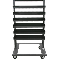 Chariot &agrave; cadre en A robuste &agrave; un c&ocirc;t&eacute; avec 6 plateaux &agrave; rebords, 38" x 25" x 63", Capacit&eacute; 2500 lb Absolute Business Supply
