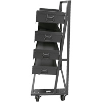 Chariot &agrave; cadre en A robuste &agrave; un c&ocirc;t&eacute; avec 4 grands plateaux, 38" x 25" x 63", Capacit&eacute; 2500 lb Absolute Business Supply