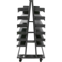Chariot &agrave; cadre en A robuste &agrave; deux c&ocirc;t&eacute;s avec 12 plateaux, 38" x 30" x 63", Capacit&eacute; 2500 lb Absolute Business Supply