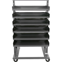 Chariot &agrave; cadre en A robuste &agrave; deux c&ocirc;t&eacute;s avec 12 plateaux, 38" x 30" x 63", Capacit&eacute; 2500 lb Absolute Business Supply