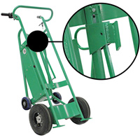 Powered Drum Hand Truck with Pneumatic Wheels Absolute Business Supply
