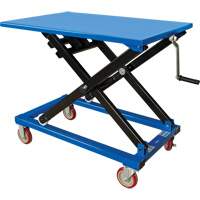 Table &eacute;l&eacute;vatrice manuelle &agrave; ciseaux, 37-3/8" lo x 23-5/8" la, Acier, Capacit&eacute; 660 lb Absolute Business Supply