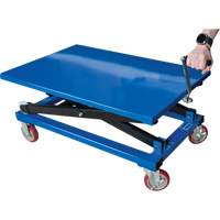 Table &eacute;l&eacute;vatrice manuelle &agrave; ciseaux, 37-3/8" lo x 23-5/8" la, Acier, Capacit&eacute; 660 lb Absolute Business Supply