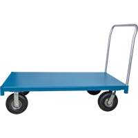 Heavy-Duty Platform Truck, 48" L x 24" W, 1200 lbs. Capacity, Flat Free Casters Absolute Business Supply