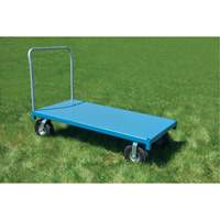 Heavy-Duty Platform Truck, 48" L x 24" W, 1200 lbs. Capacity, Flat Free Casters Absolute Business Supply