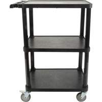 Chariot utilitaire avec tablette plate, 3 tiers, 18-1/8" x 37-3/8" x 27-3/4", Capacit&eacute; 330 lb Absolute Business Supply