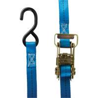 Ratchet Strap, J-Hook, 15' W x 1" L, 500 lbs. (227 kg) Working Load Limit Absolute Business Supply