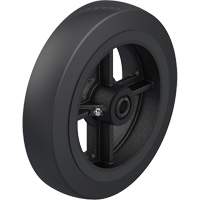 Black Rubber on Cast Iron Core Wheel Absolute Business Supply