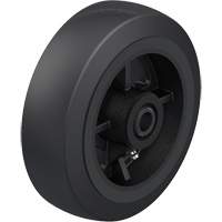 Black Rubber on Cast Iron Core Wheel Absolute Business Supply