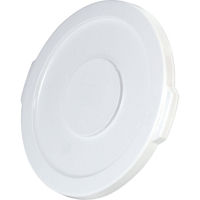 Round Brute&reg; Tops, Flat Lid, Plastic/Polyethylene, Fits Container Size: 15-5/8" Dia. Absolute Business Supply