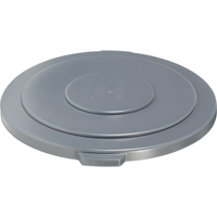 Round Brute&reg; Tops, Flat Lid, Plastic/Polyethylene, Fits Container Size: 26-1/2" Dia. Absolute Business Supply