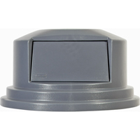 Round Brute&reg; Tops, Dome Lid, Plastic/Polyethylene, Fits Container Size: 26-1/2" Dia. Absolute Business Supply