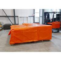 Insulated Tarps, Polyethylene, Orange, 20' x 12' x 8 mils Absolute Business Supply