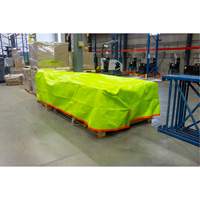 High-Visibility Heavy-Duty Woven Tarp, Polyethylene, Green/Orange, 16' x 20' x 12 mils Absolute Business Supply