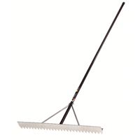 Pro Asphalt Rake, 36" W, Aluminum Blade, 28 Tines Absolute Business Supply
