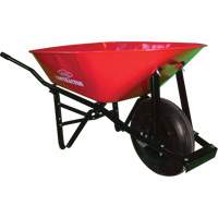 Contractor Wheelbarrow, 6 cu. ft., Steel Tray Absolute Business Supply