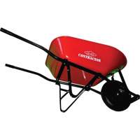 Contractor Wheelbarrow, 6 cu. ft., Steel Tray Absolute Business Supply
