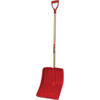 Alpine Snow Shovel, Polypropylene Blade, 13-9/10" Wide, D-Grip Handle, Wearstrip Included Absolute Business Supply