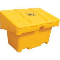 Contenants pour sel & sable SOS, Avec Moraillon, 42" x 29" x 30", 11 pi³, Jaune Absolute Business Supply