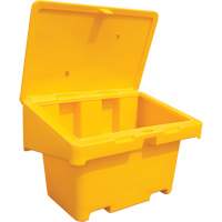 Contenants pour sel & sable SOS, Avec Moraillon, 42" x 29" x 30", 11 pi³, Jaune Absolute Business Supply