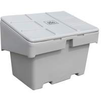 Contenants pour sel & sable SOS, Avec Moraillon, 42" x 29" x 30", 11 pi³, Gris Absolute Business Supply