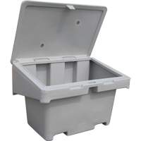 Contenants pour sel & sable SOS, Avec Moraillon, 42" x 29" x 30", 11 pi³, Gris Absolute Business Supply