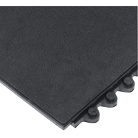 24/Seven&reg; Matting, Rubber, 3' W x 3' L, 5/8" Thick, Black Absolute Business Supply