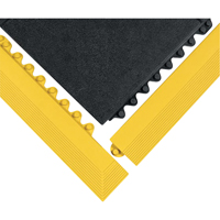 24/Seven&reg; Matting, Rubber, 3' W x 3' L, 5/8" Thick, Black Absolute Business Supply