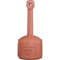 Smokers Cease-Fire&reg; Cigarette Butt Receptacle, Free-Standing, Plastic, 4 US gal. Capacity, 38-1/2" Height Absolute Business Supply