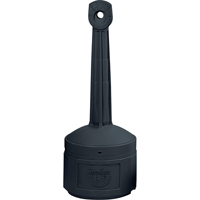 Smokers Cease-Fire&reg; Cigarette Butt Receptacle, Free-Standing, Plastic, 4 US gal. Capacity, 38-1/2" Height Absolute Business Supply