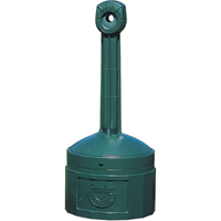 Smokers Cease-Fire&reg; Cigarette Butt Receptacle, Free-Standing, Plastic, 4 US gal. Capacity, 38-1/2" Height Absolute Business Supply