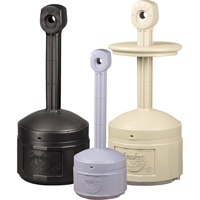 Smokers Cease-Fire&reg; Cigarette Butt Receptacle, Free-Standing, Plastic, 1 US gal. Capacity, 30" Height Absolute Business Supply