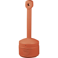 Smokers Cease-Fire&reg; Cigarette Butt Receptacle, Free-Standing, Plastic, 1 US gal. Capacity, 30" Height Absolute Business Supply