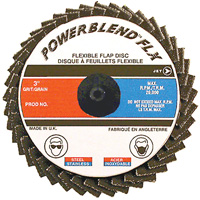POWERBLEND FLX Roll-on Flap Disc, 2" x Type R, Z40 Grit, Zirconia Alumina Absolute Business Supply