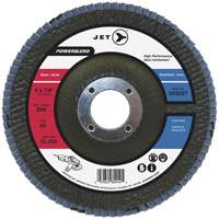 POWERBLEND Flap Disc, 4-1/2" x 7/8", Type 29, Z80 Grit, Zirconia Alumina Absolute Business Supply