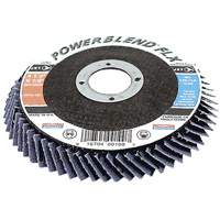 PowerBlend FLX Flexible Flap Disc, 4-1/2" x 7/8", Type 27, Z60 Grit, Zirconia Alumina Absolute Business Supply