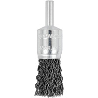 Brosse &agrave; fils cr&ecirc;p&eacute;s mont&eacute;e sur mandrin E050-20, 1/2", Fils 0,02", Tige 1/4" Absolute Business Supply