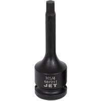 Impact Bit Socket, Hex, 1/4" x 3" L, 1/2" Drive Absolute Business Supply