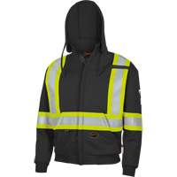 337SF Capuche &agrave; fermeture &eacute;clair ignifug&eacute;e, Hommes, Petit, Noir, 22 cal/cm² Absolute Business Supply