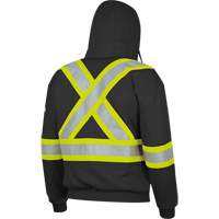 337SF Capuche &agrave; fermeture &eacute;clair ignifug&eacute;e, Hommes, Petit, Noir, 22 cal/cm² Absolute Business Supply