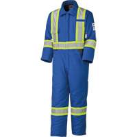 5522A Combinaison de s&eacute;curit&eacute; &agrave; haute visibilit&eacute; ignifuge et anti-arcs &eacute;lectriques, Taille 2T-Grand, Bleu royal, 58 cal/cm² Absolute Business Supply
