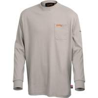 333 Chemise en coton &agrave; manches longues ignifuge, 2T-Grand, Gris Absolute Business Supply