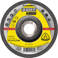 A 624 T Supra Kronenflex&reg; Grinding Disc, 5" x 1/4", 7/8" Arbor Absolute Business Supply