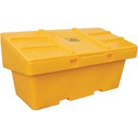 Salt Sand Container SOS, With Hasp, 72" x 36" x 36", 36 cu. Ft., Yellow Absolute Business Supply