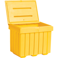 Conteneur d'entreposage &eacute;conomique pour sel/sable, 32" x 23" x 27-1/2", 10 pi³, Jaune Absolute Business Supply