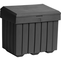 Conteneur d'entreposage &eacute;conomique pour sel/sable, 32" x 23" x 27-1/2", 10 pi³, Gris Absolute Business Supply